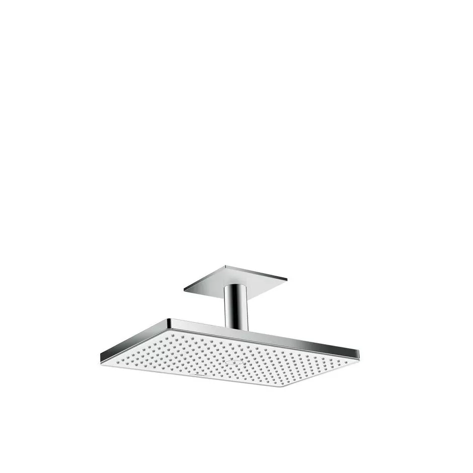 Hansgrohe Rainmaker deszczownica Rainmaker Select 460x270 mm 1jet zprzyłączem sufitowym 100 mm EcoSmart 9 l/min biały/chrom