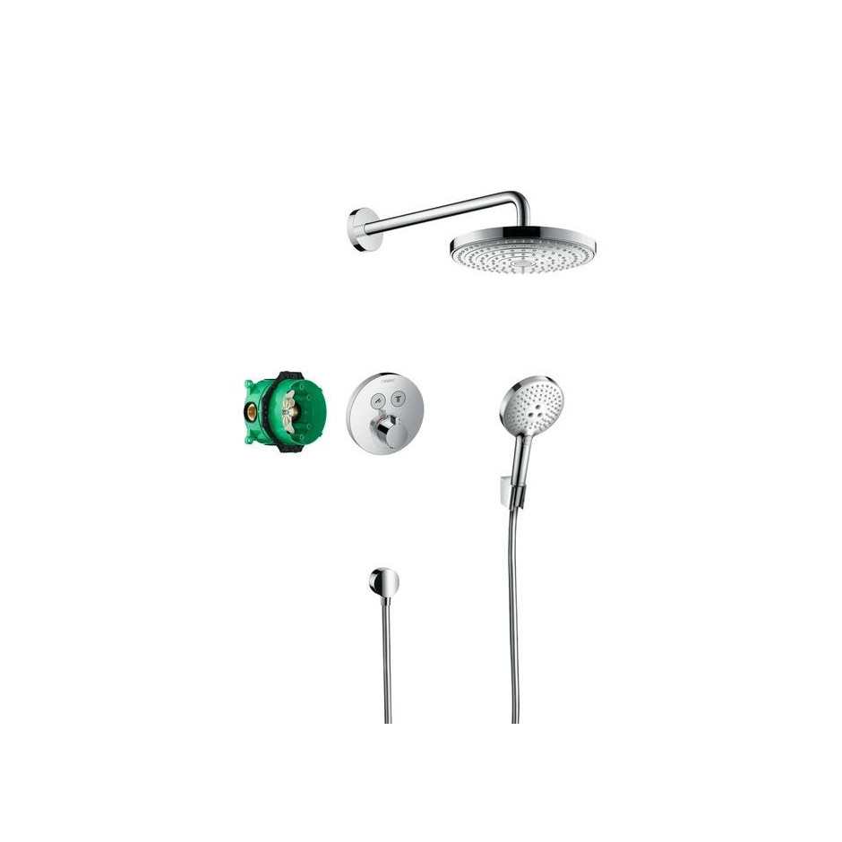 Hansgrohe Raindance Select S Podtynkowy zestaw prysznicowy z termostatem i deszczownicą ShowerSelect S