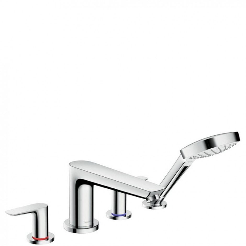 Hansgrohe Talis E 4-otwo. bateria wannowa do montażu na brzegu wanny el. zewnętrzny chrom