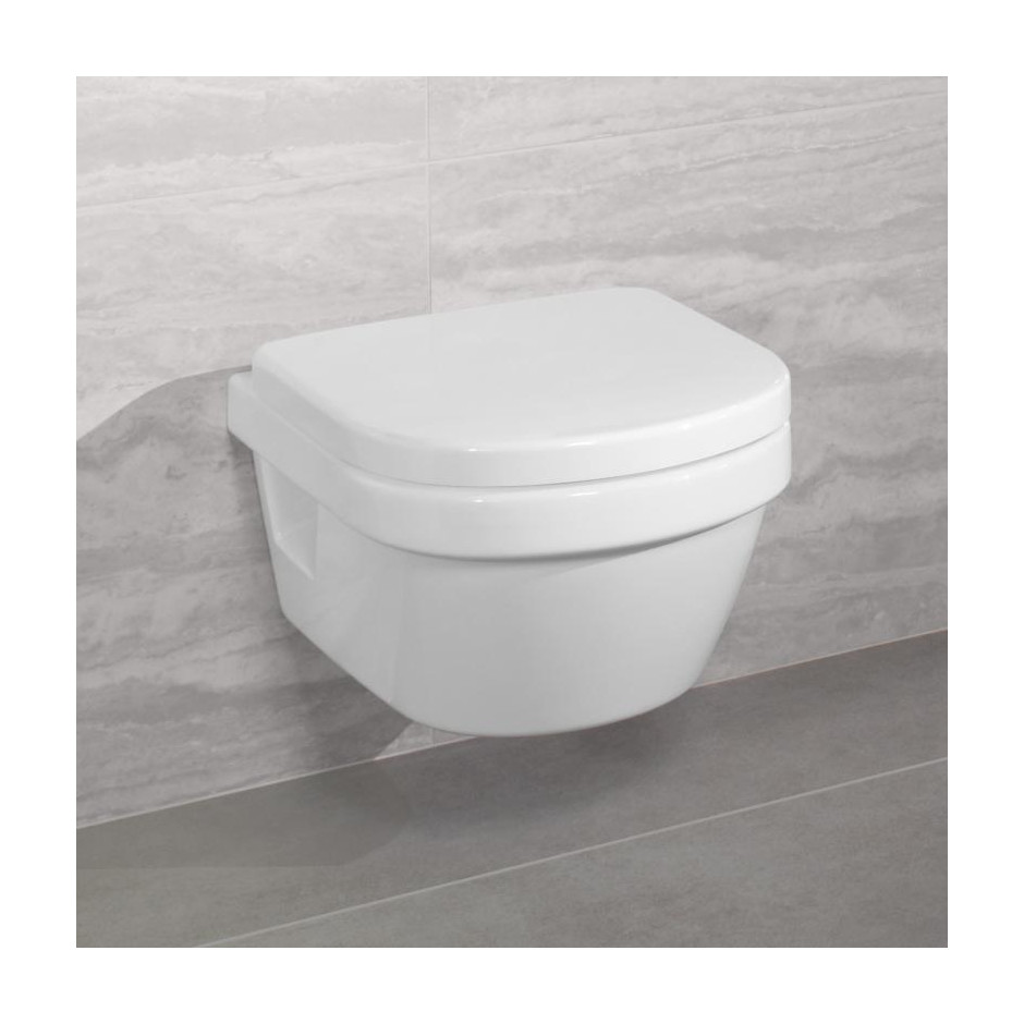 Villeroy & Boch Architectura miska WC wisząca compact, bezrantowa, DirectFlush 350 x 480 mm Weiss Alpin CeramicPlus