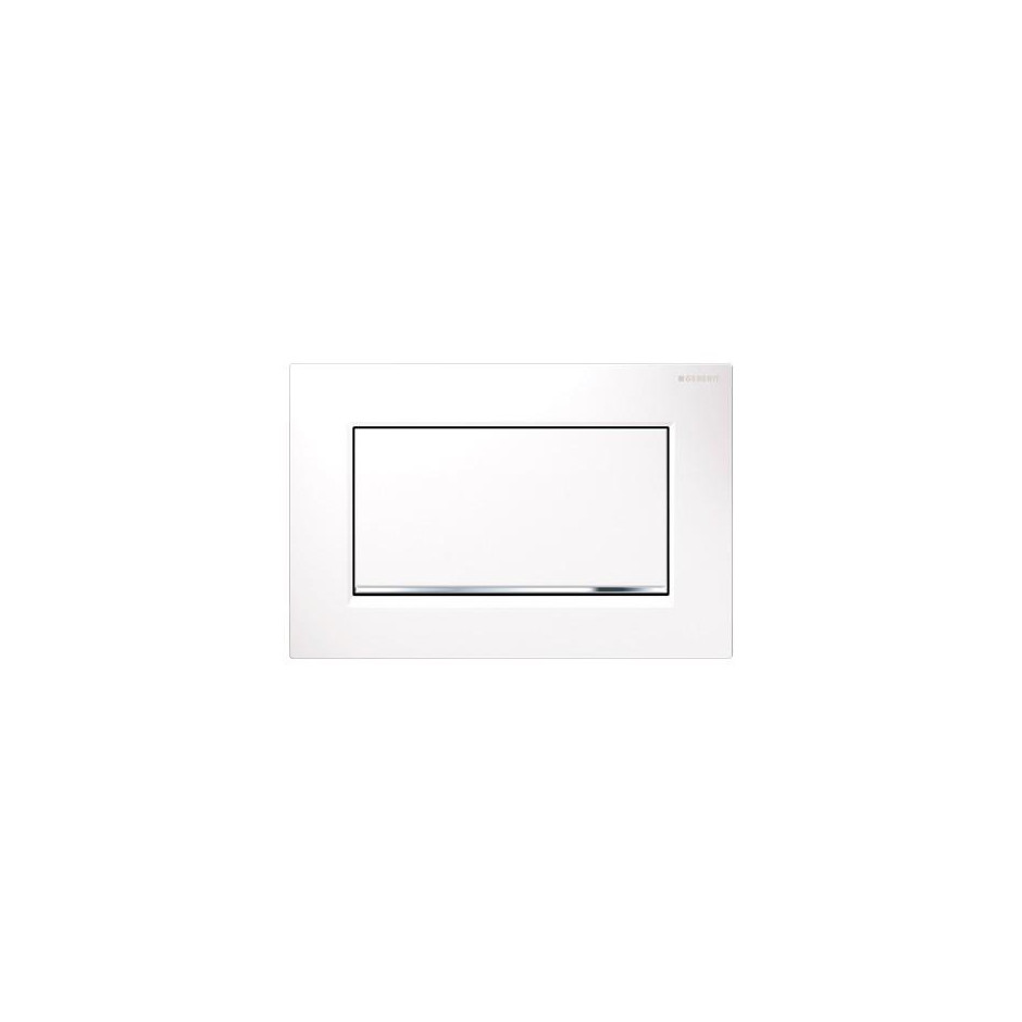 Geberit Sigma30 przycisk uruchamiający1m, przedni, biały-chrom bł.-biały