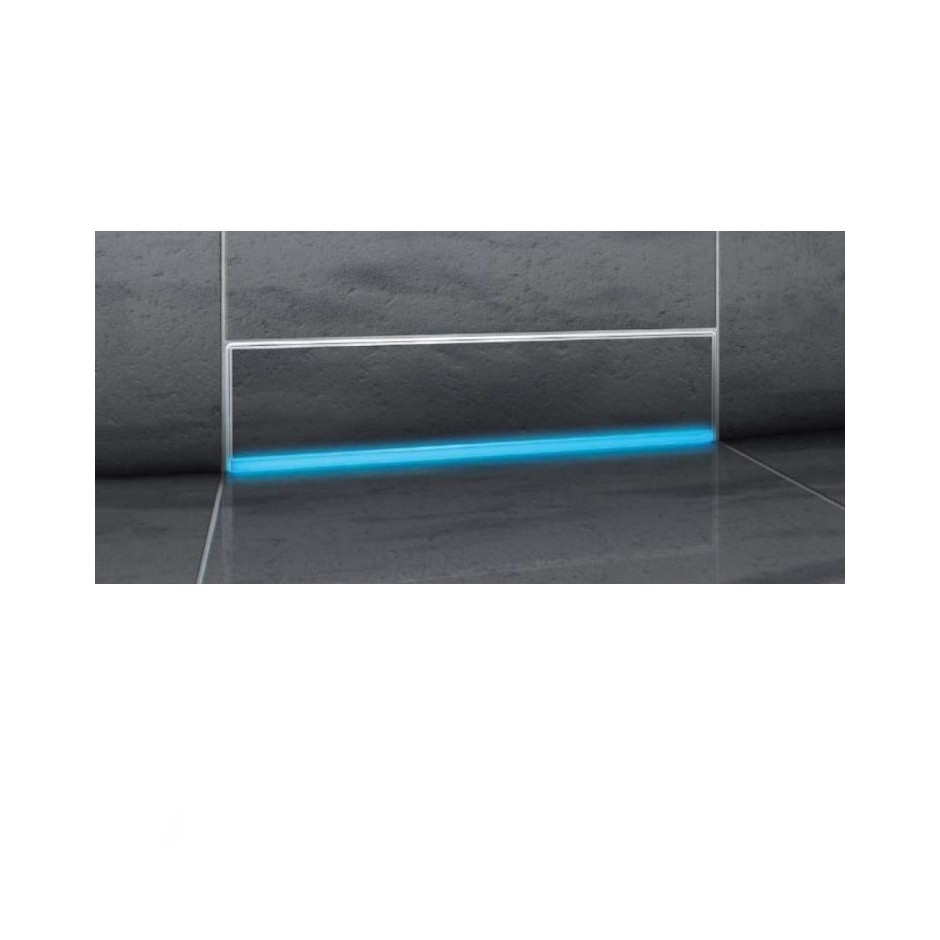 Kessel Scada Odpływ ścienny LED RGB, z pokrywą do wklejenia płytek