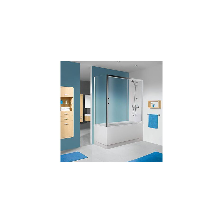 Sanplast ścianka natryskowa SS0-W/TX5b-80-S srebrny mat W0