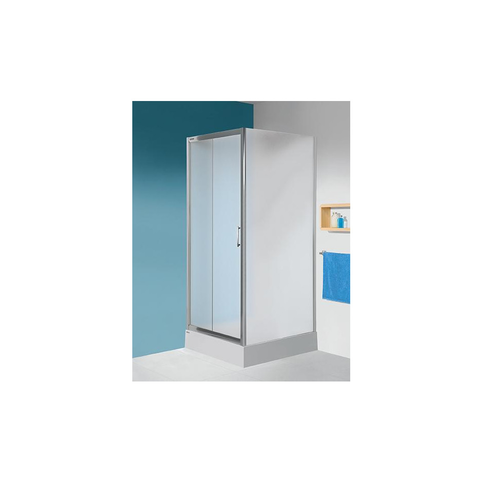 Sanplast ścianka natryskowa SS0/TX5b-100-S srebrny mat W15