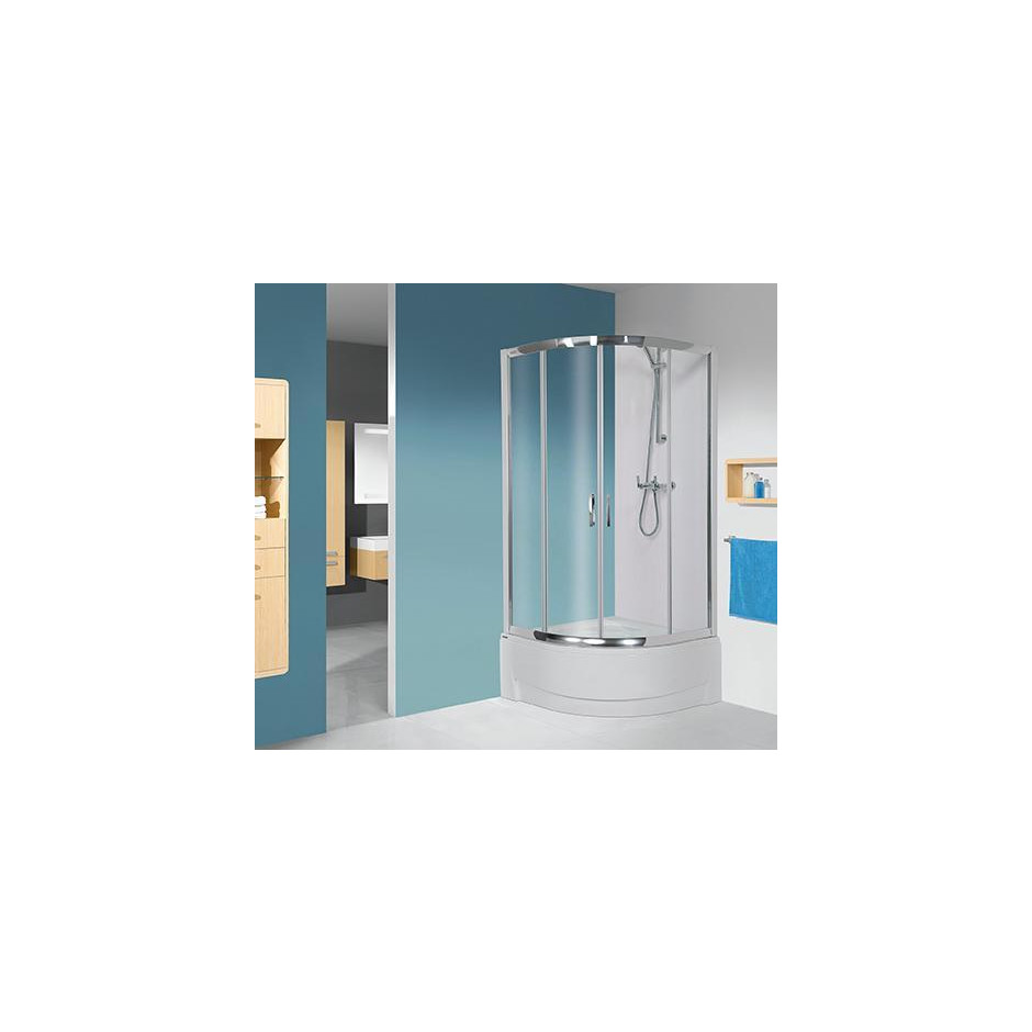Sanplast kabina natryskowa kpl-KP4/TX5b-90/165-S srebrny mat GY