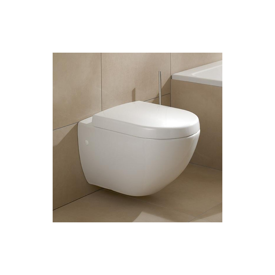 Villeroy & Boch Subway miska WC wisząca, 375 x 565 mm, Star White Ceramicplus - 12536_A1