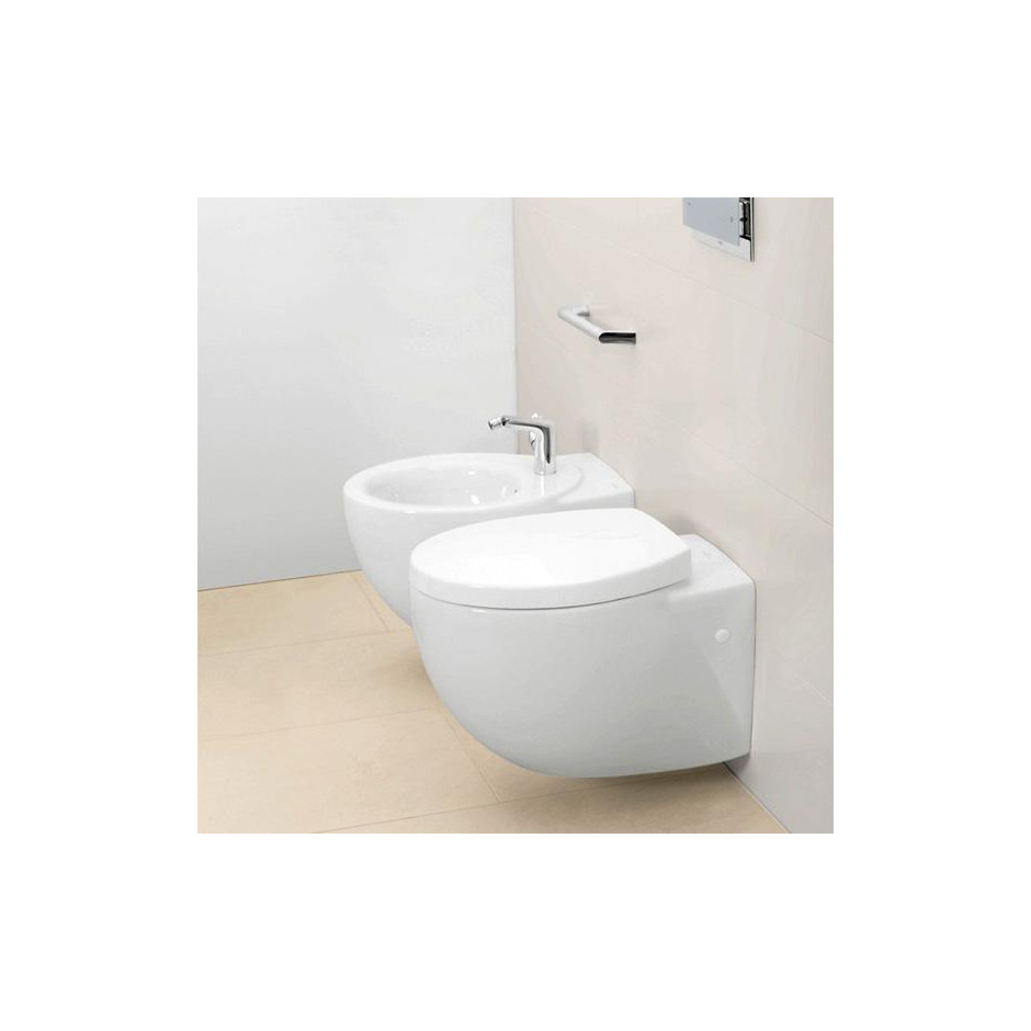Villeroy & Boch Aveo Miska WC wisząca z odpływem poziomym 59x40 biała - 13662_A2