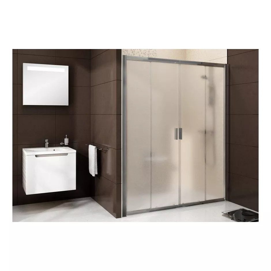 Ravak Blix drzwi prysznicowa BLDP4-140 bright alu + transparent