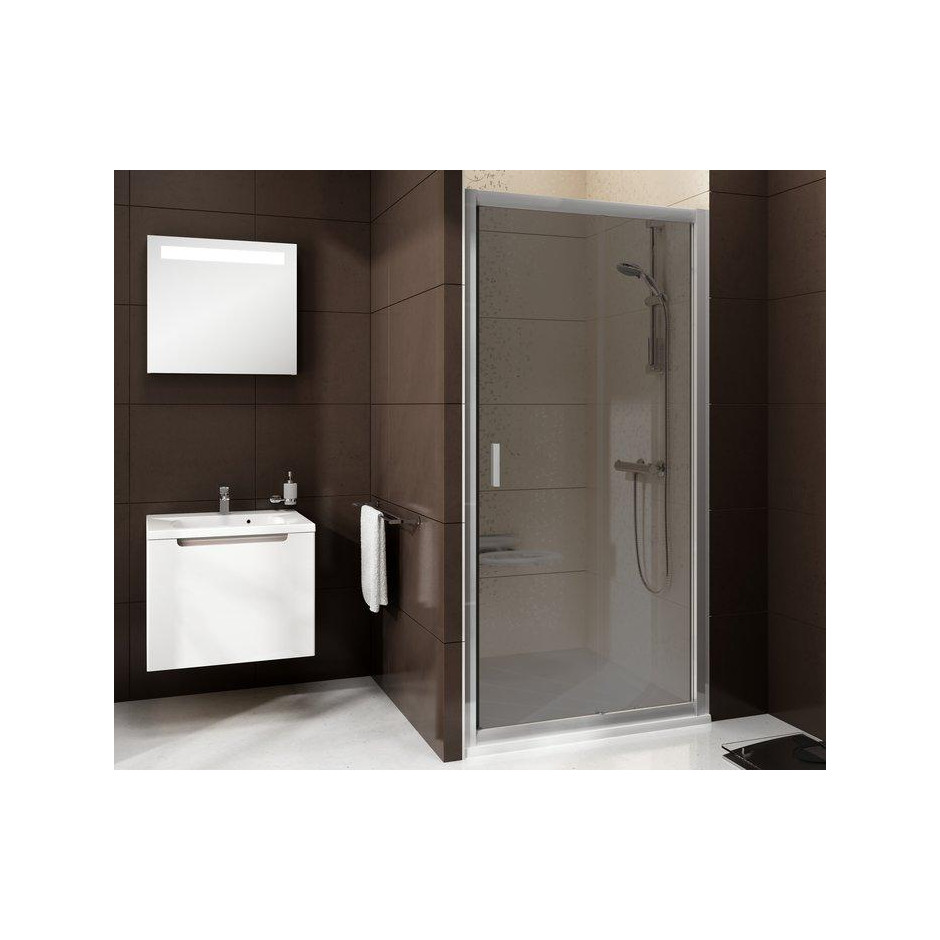 Ravak Blix drzwi prysznicowa BLDP2-100 białe + transparent