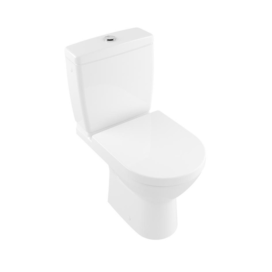 Villeroy & Boch O.novo Miska WC stojący kompaktu bezrant Compact Weiss Alpin