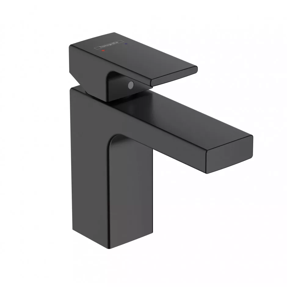Hansgrohe Vernis Shape Bateria umywalkowa M, z kpl. odpływowym czarny matowy - 827347_O1
