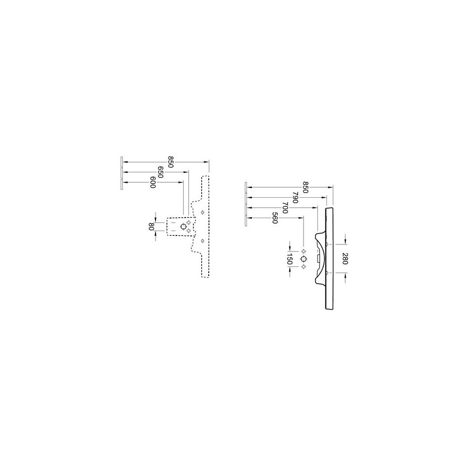 Villeroy & Boch Subway 2.0 umywalka meblowa, 1000 x 470 mm, Weiss Alpin - 420208_T2
