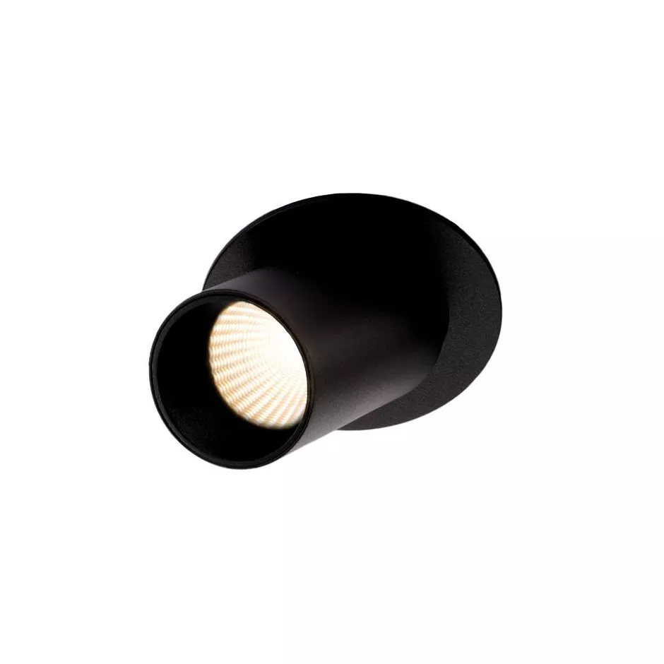 MR HIDE ROUND LED, oprawa wpuszczana, kolor czarny