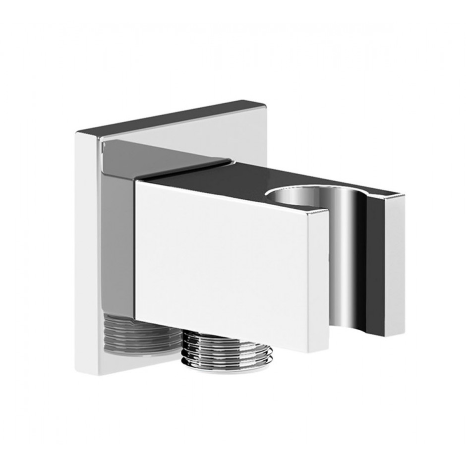 Roca przyłącze kątowe aqua Square 1/2" z uchwytem na słuchawkę