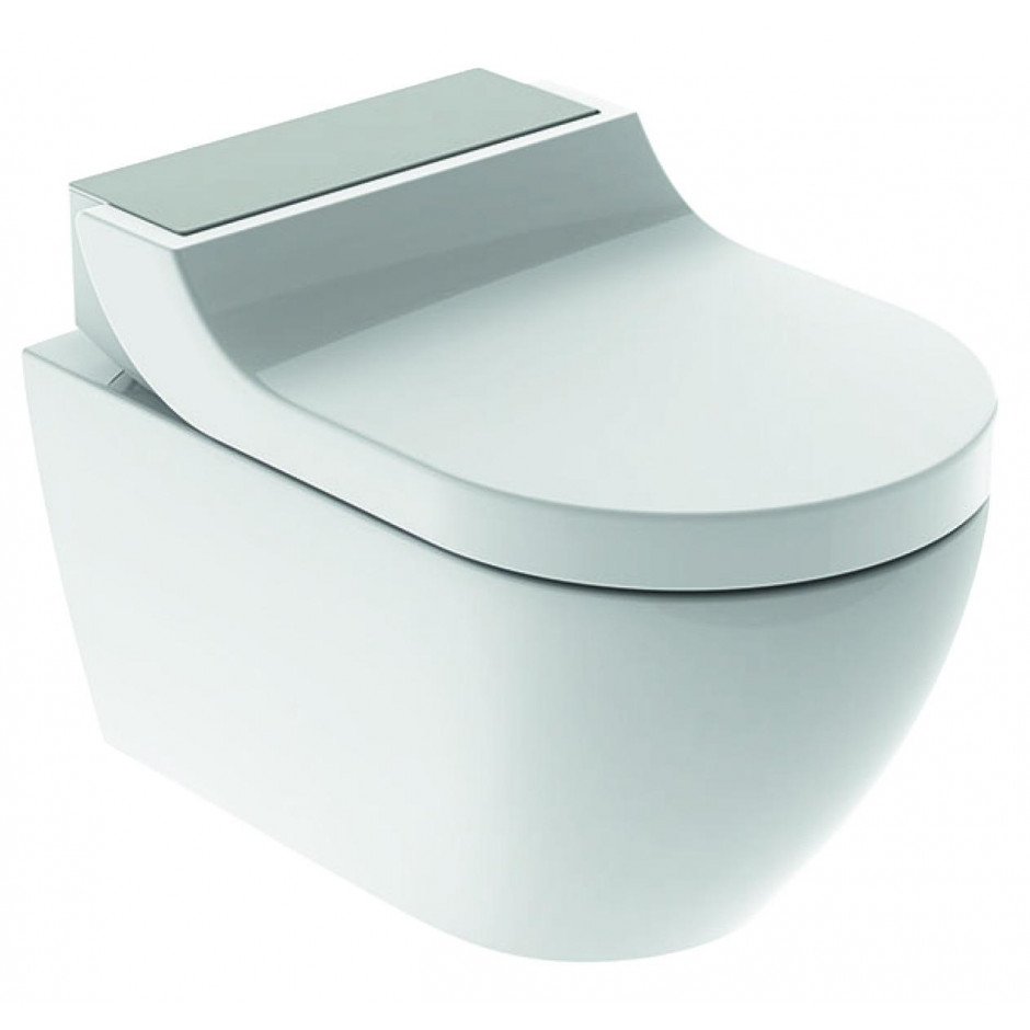 Geberit AquaClean Tuma Comfort Urządzenie WC z funkcją higieny intymnej wisząca miska WC, stal
