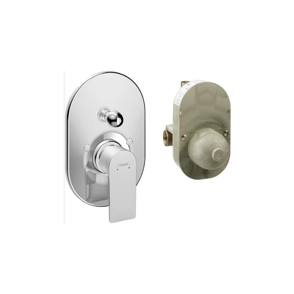 Hansgrohe Rebris E Zestaw wannowy podtynkowy, element podstawowy i element zewnętrzny Chrom - 858813_O1
