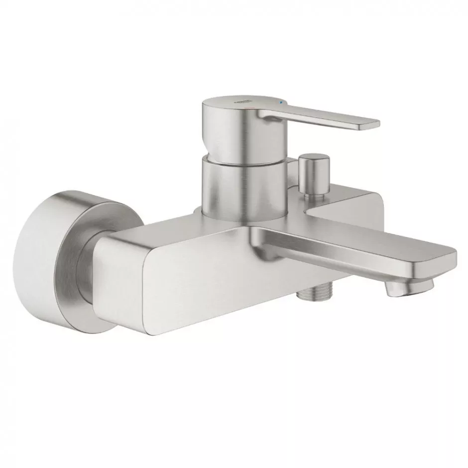 Grohe Lineare Jednouchwytowa bateria wannowa stal nierdzewna