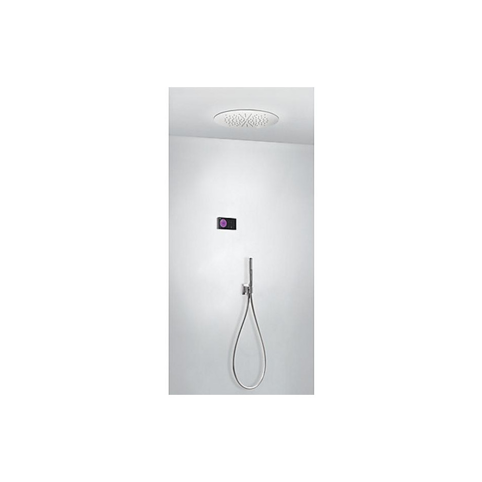 Tres Shower Technology kompletny zestaw prysznicowy podtynkowy termostatyczny elektroniczny 2-drożny deszczownica średnica 500 mm chrom
