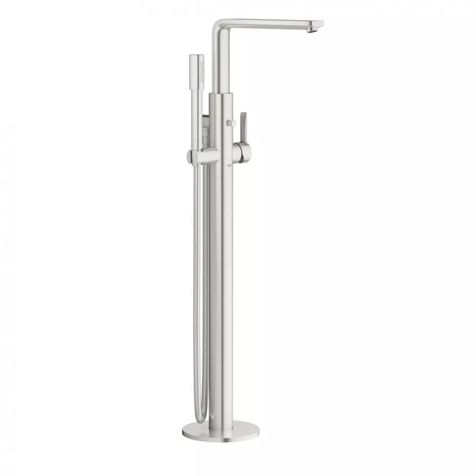 Grohe Lineare bateria wannowa stojąca podłogowa steel