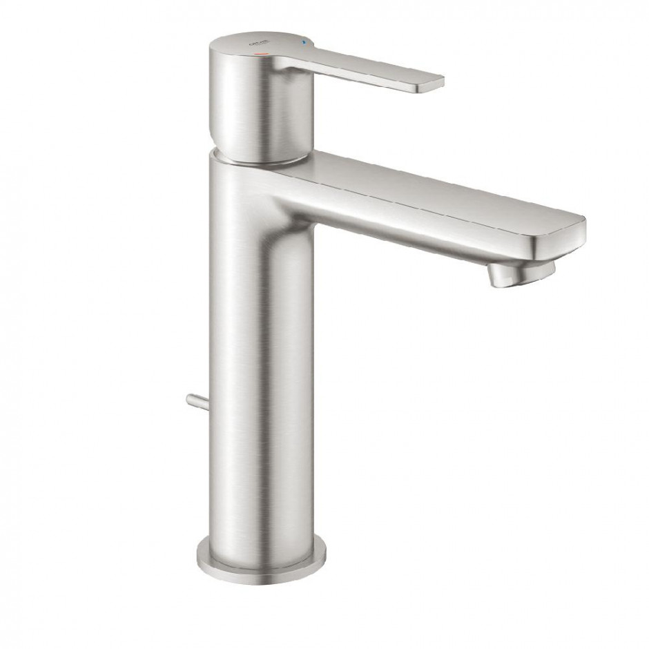 Grohe Lineare Bateria umywalkowa S z cięgłem stal nierdzewna