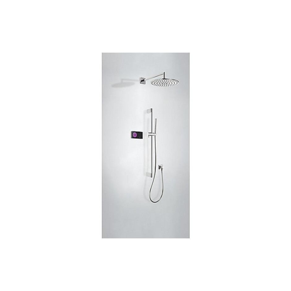 Tres Shower Technology kompletny zestaw prysznicowy podtynkowy termostatyczny elektroniczny 2-drożny deszczownica średnica 300 mm chrom