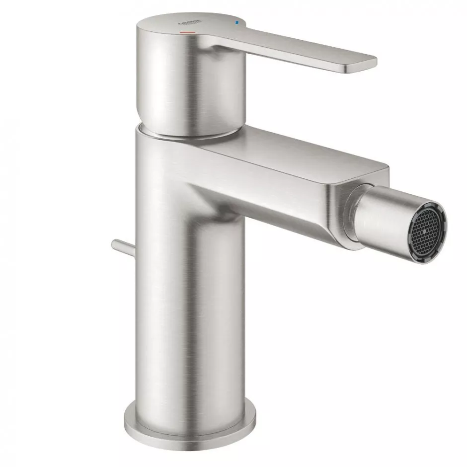 Grohe Lineare bateria bidetowa stojąca rozmiar S steel
