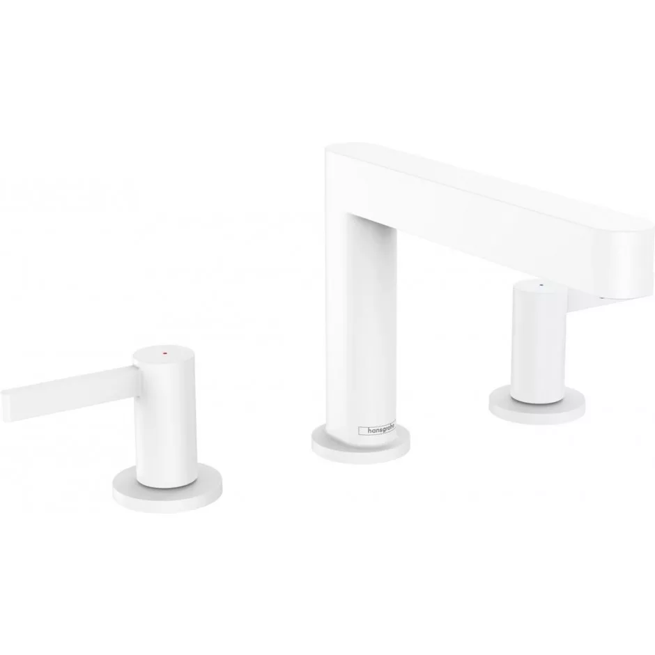 Hansgrohe Finoris 3-otw. bateria umywalkowa 110 z korkiem Push-Open biały matowy - 829134_O1
