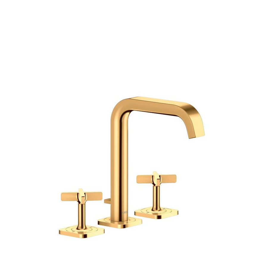 Axor Citterio E 3-otworowa bateria umywalkowa z rozetami gold optic