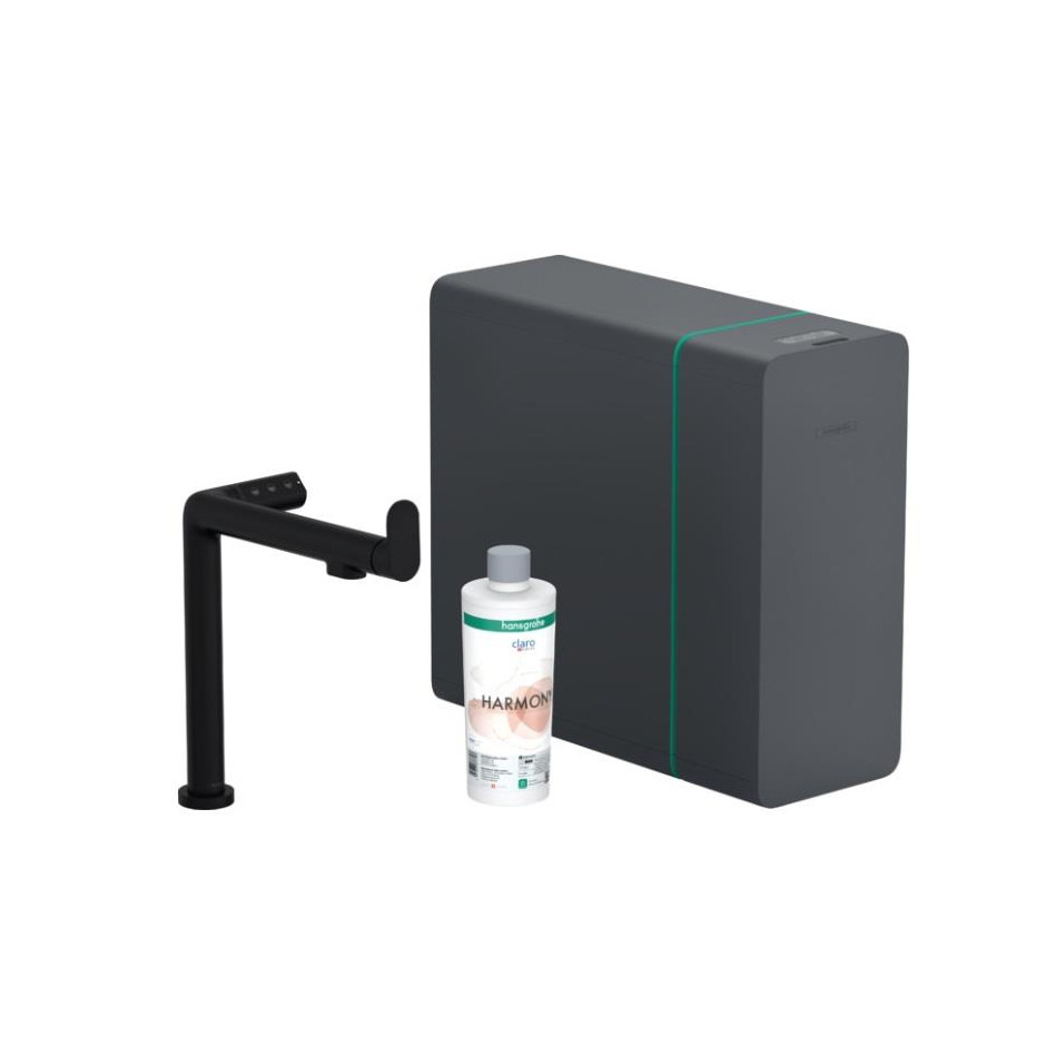 Hansgrohe Aqittura M91 SodaSystem 240, 1jet Czarny Matowy - 858916_O1