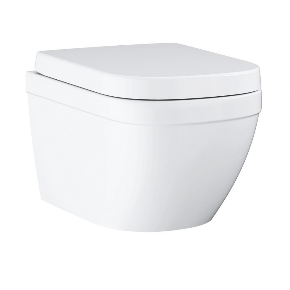 Grohe Euro Ceramic Miska WC wisząca+deska w/o biała