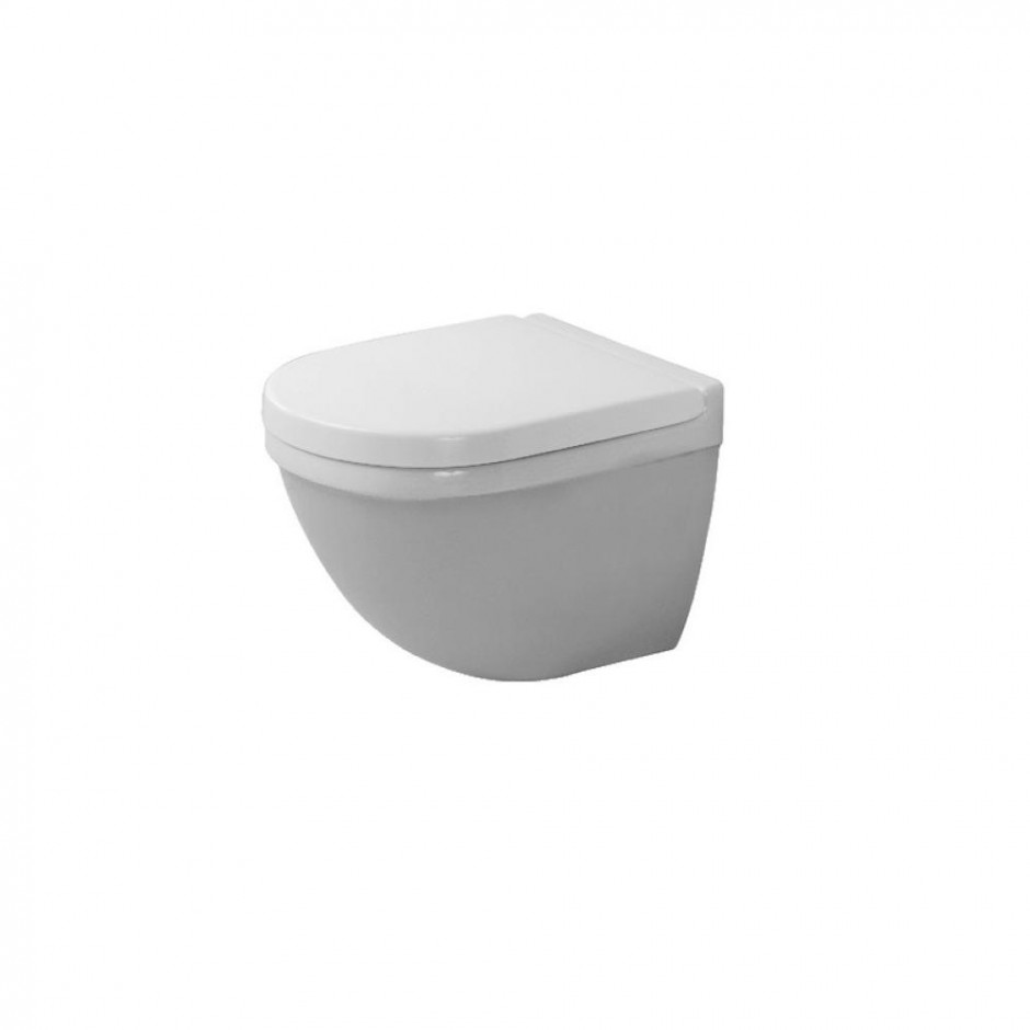 Duravit Starck 3 Wc wiszący - ukryte mocowania, HygieneGlaze 48.5x36 Biały