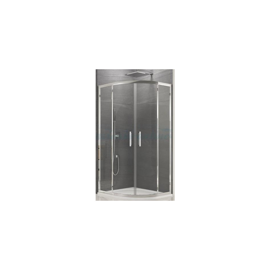 SanSwiss Ocelia kabina 1/4 koła z drzwiami rozsuwanymi 90x90 cm profil połysk, szkło przezroczyste