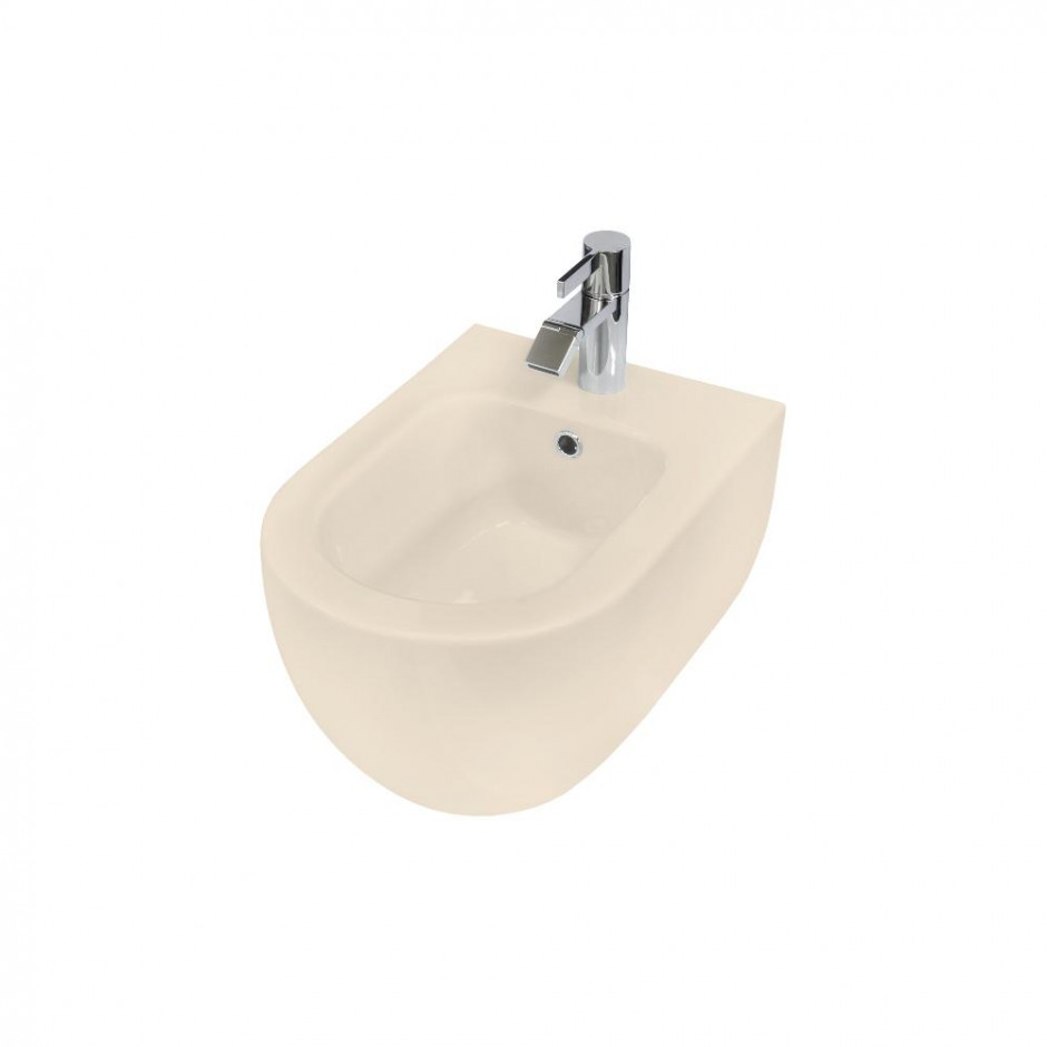 HushLab Calm bidet wiszący 50x35 kolor kości słoniowej matowy