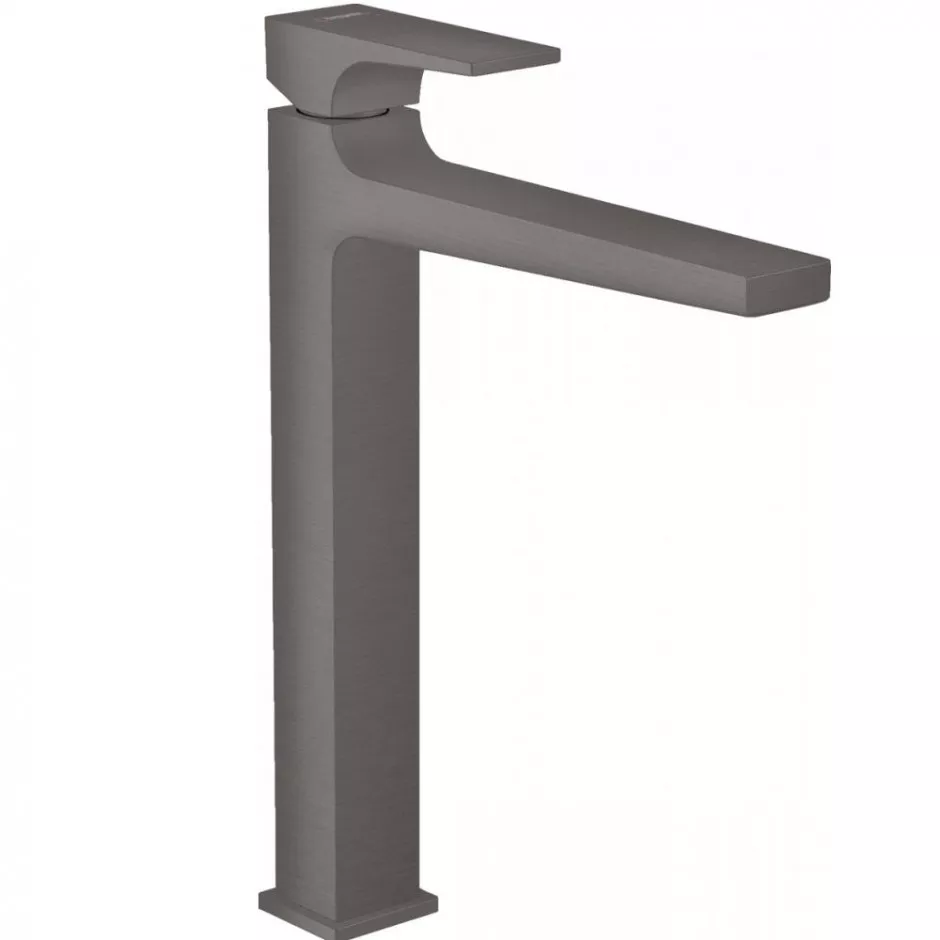 Hansgrohe Metropol bateria umywalkowa (XL) 260 z kpl. odpływowym Push-Open uchwyt jednoramienny czarny szczotkowany