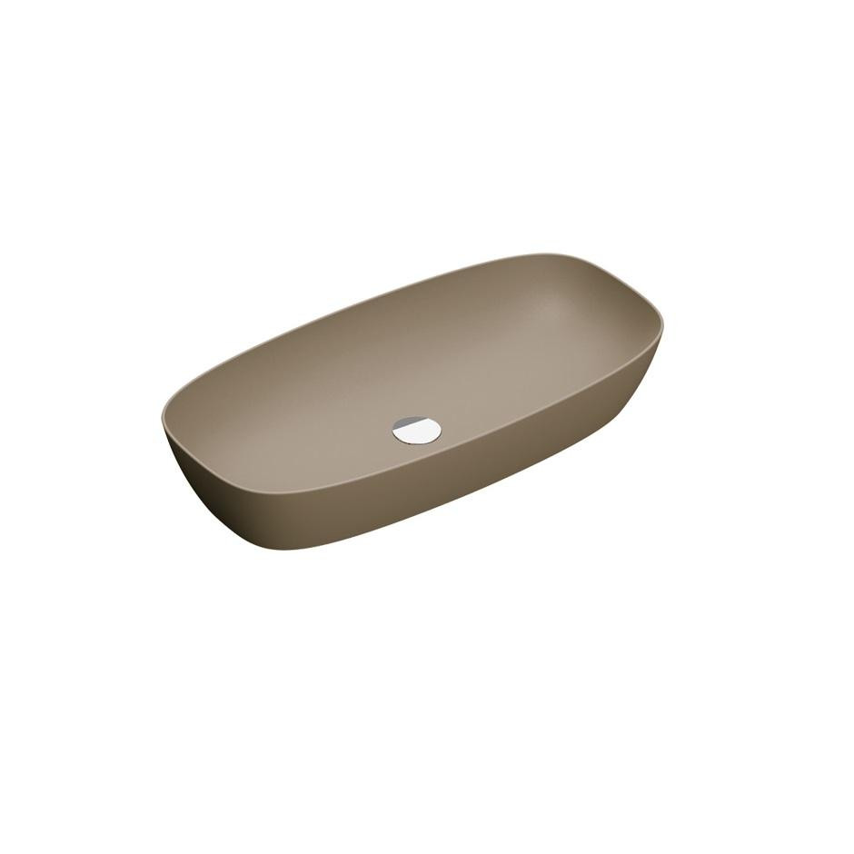 Catalano Green Lux umywalka nablatowa 80x40 brązowy mat