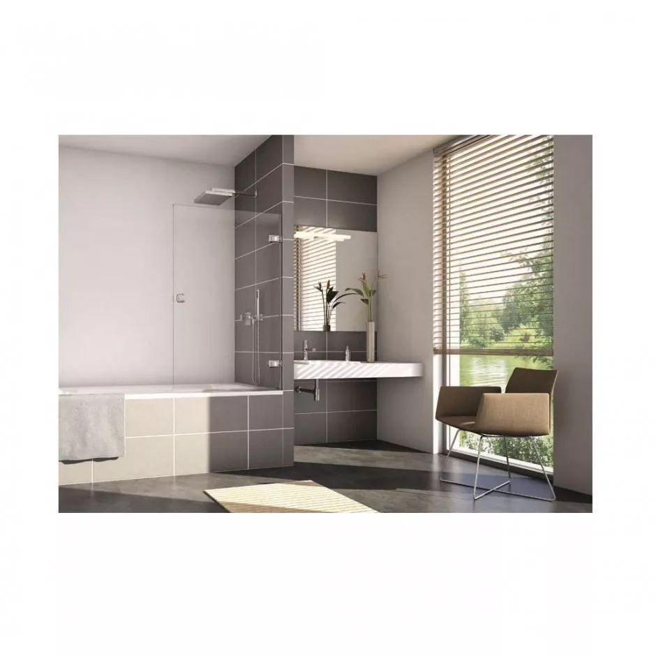 SanSwiss Easy Parawan 75 cm profil połysk, szkło przezroczyste