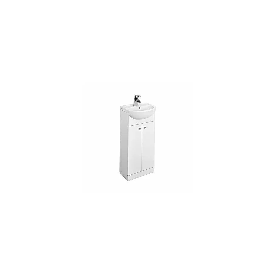 Koło Solo zestaw łazienkowy 40cm (szafka z umywalką) biały połysk - 596955_O1