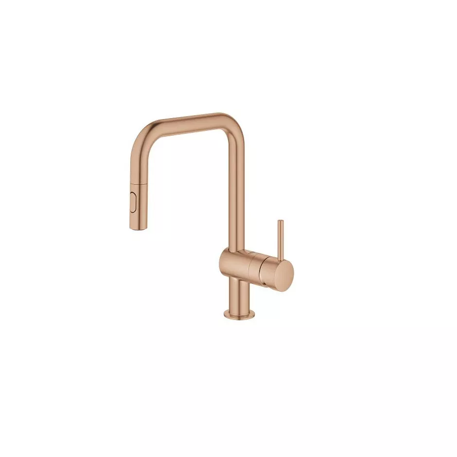 Grohe Minta Jednouchwytowa Bateria Zlewozmywakowa, Dn 15 Brushed Warm sunset