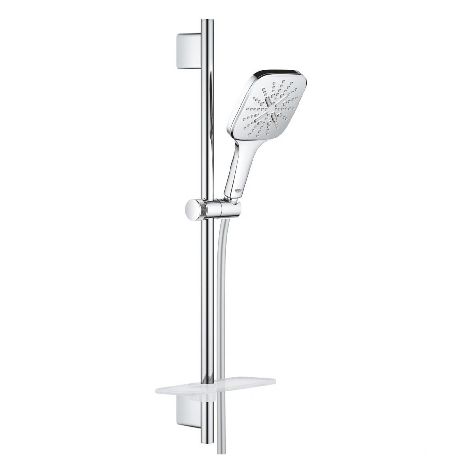 Grohe Rainshower Smartactive 130 Cube zestaw z drążkiem prysznicowym 60 cm, 3 strumienie