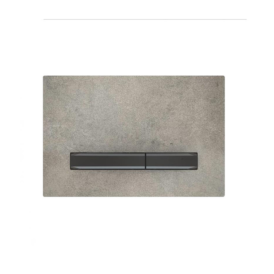Geberit Sigma50 Przycisk uruchamiający, imitacja betonu, przyciski: czarny chrom