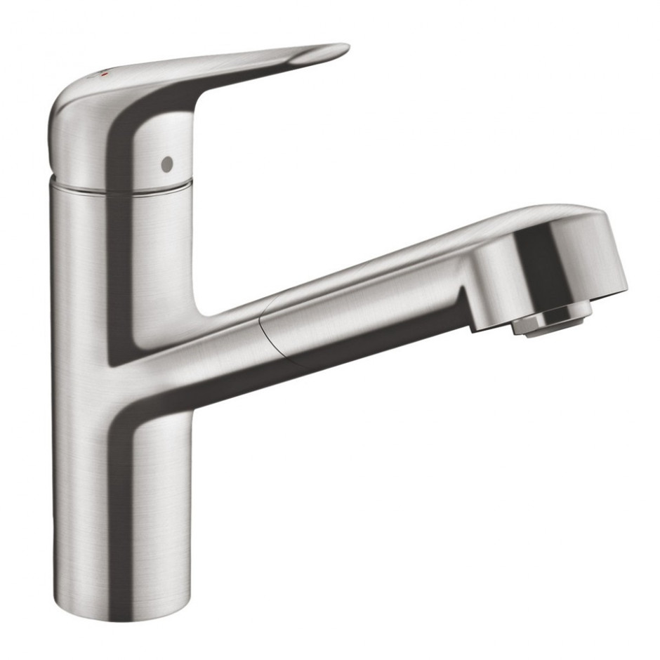 Hansgrohe Focus M42 bateria kuchenna 150 w/w 1jet sBox Stal Szlachetna Finish