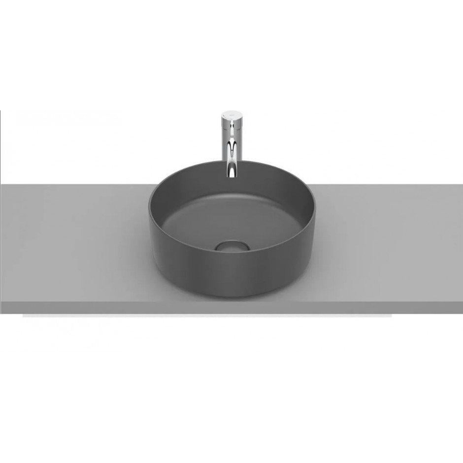 Roca Inspira Round umywalka 370x370 oct fineceramic onyx