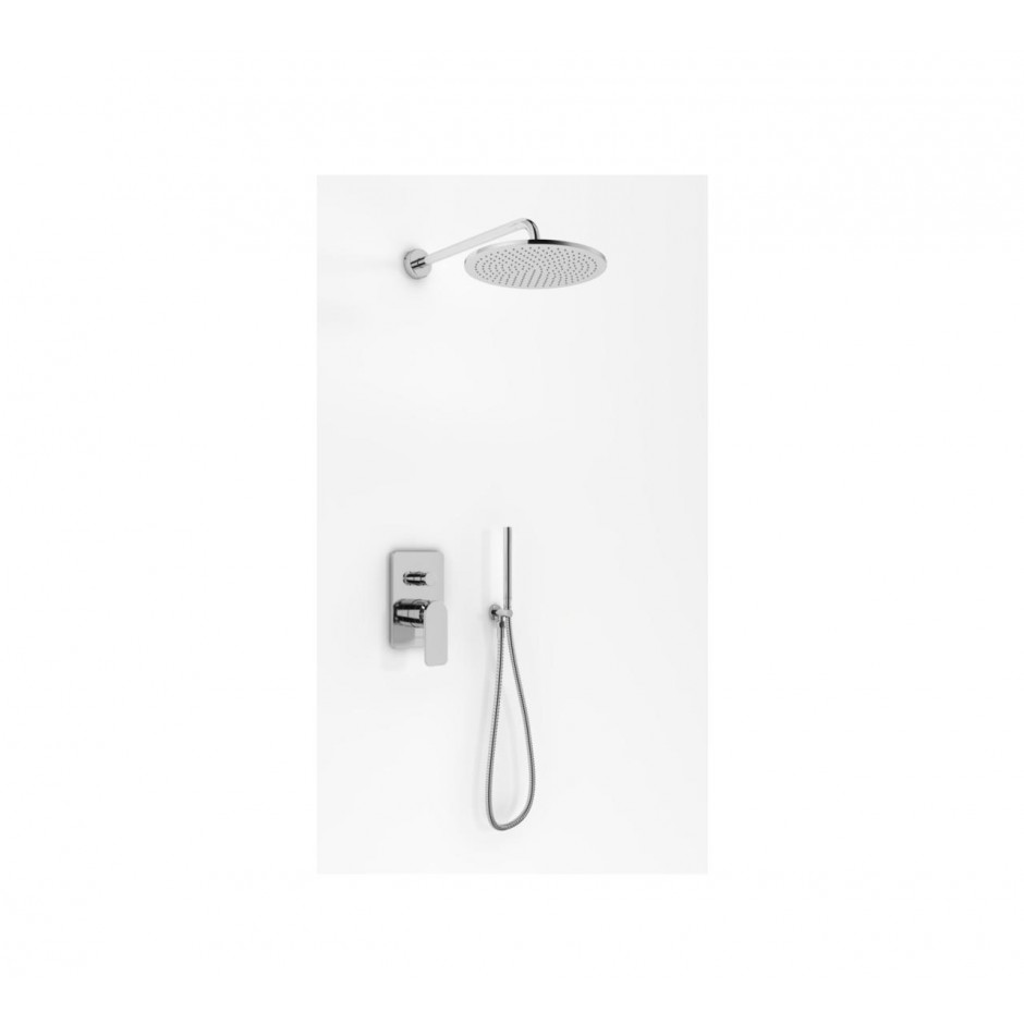 Kohlman WEXPO zestaw prysznicowy z deszczownicą 25cm i słuchawką