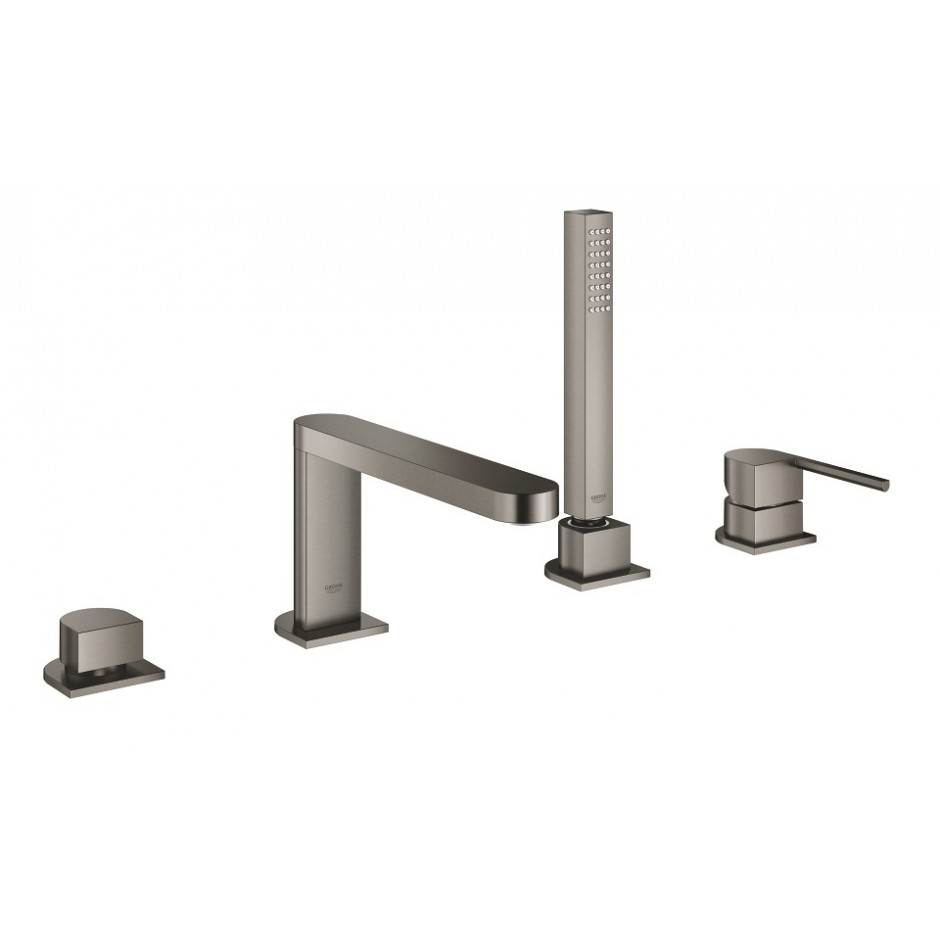Grohe Plus 4-otworowa bateria wannowa brushed hard graphite