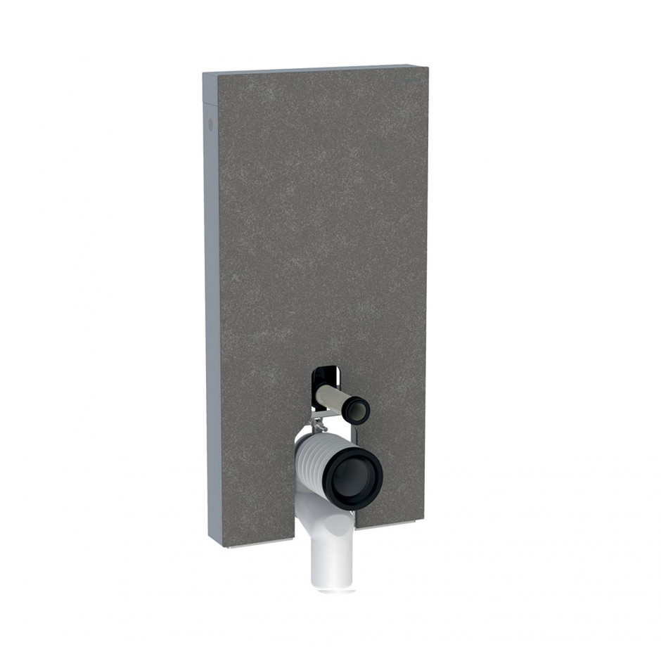 Geberit Moduł sanitarny Monolith Plus do WC stojącego, H101, imitacja betonu