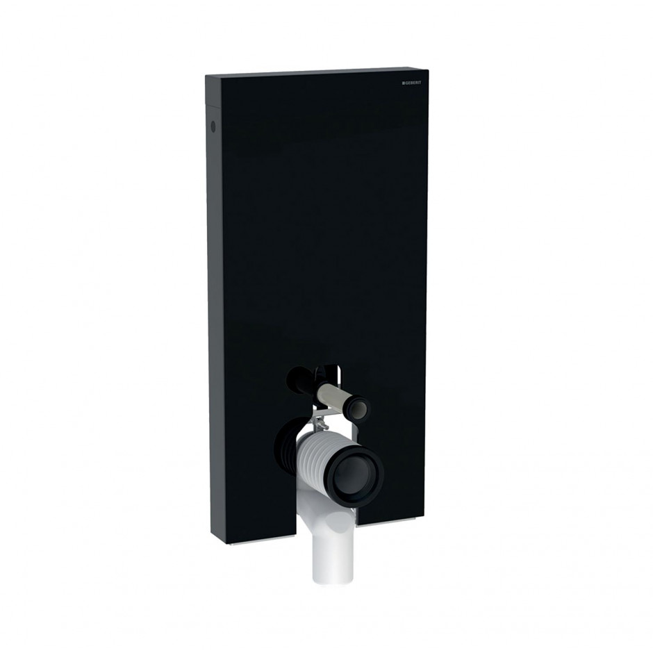 Geberit Moduł sanitarny Monolith Plus do WC stojącego, H101, czarny, boki czarne