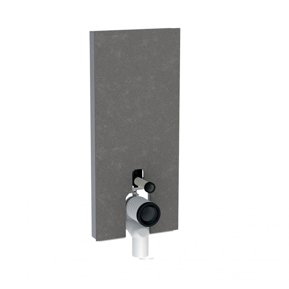 Geberit Moduł sanitarny Monolith Plus do WC stojącego, H114, imitacja betonu