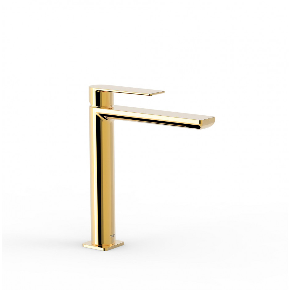 Tres Loft Bateria umywalkowa L Złoto 24K