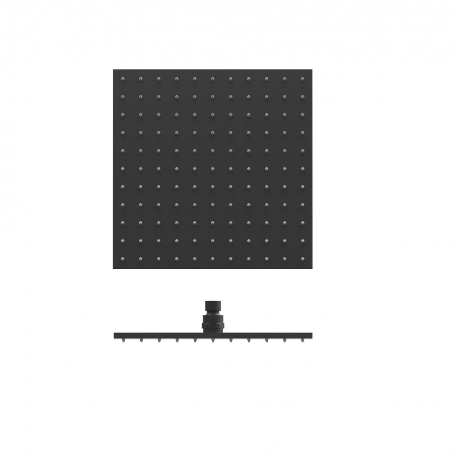 Tres deszczownica 300x300 mm Czerń Matowa