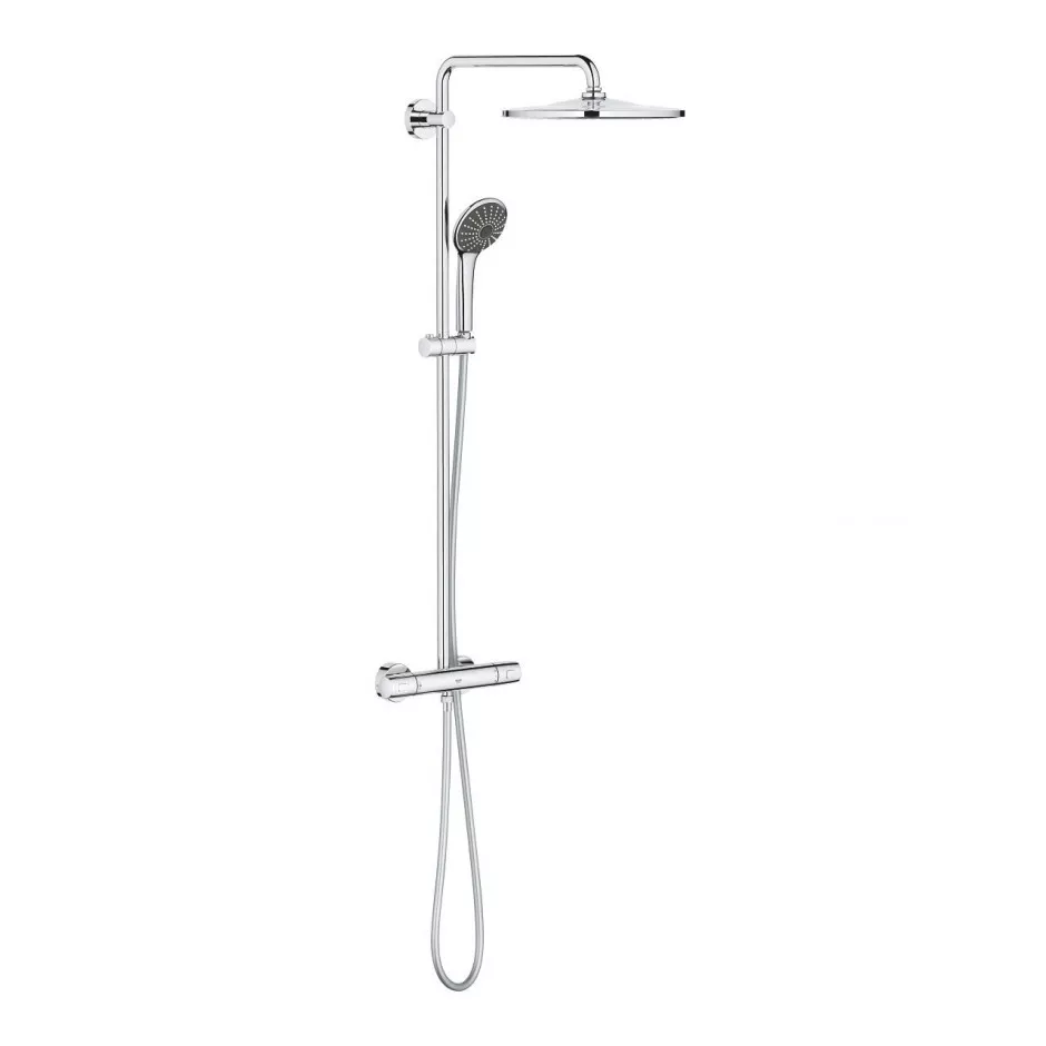 Grohe Vitalio Joy XXL 310 zestaw prysznicowy ścienny termostatyczny z deszczownicą Chrom 26075001